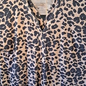 Dress Up Women's Leopard Print Poncho With Side Slits One Size